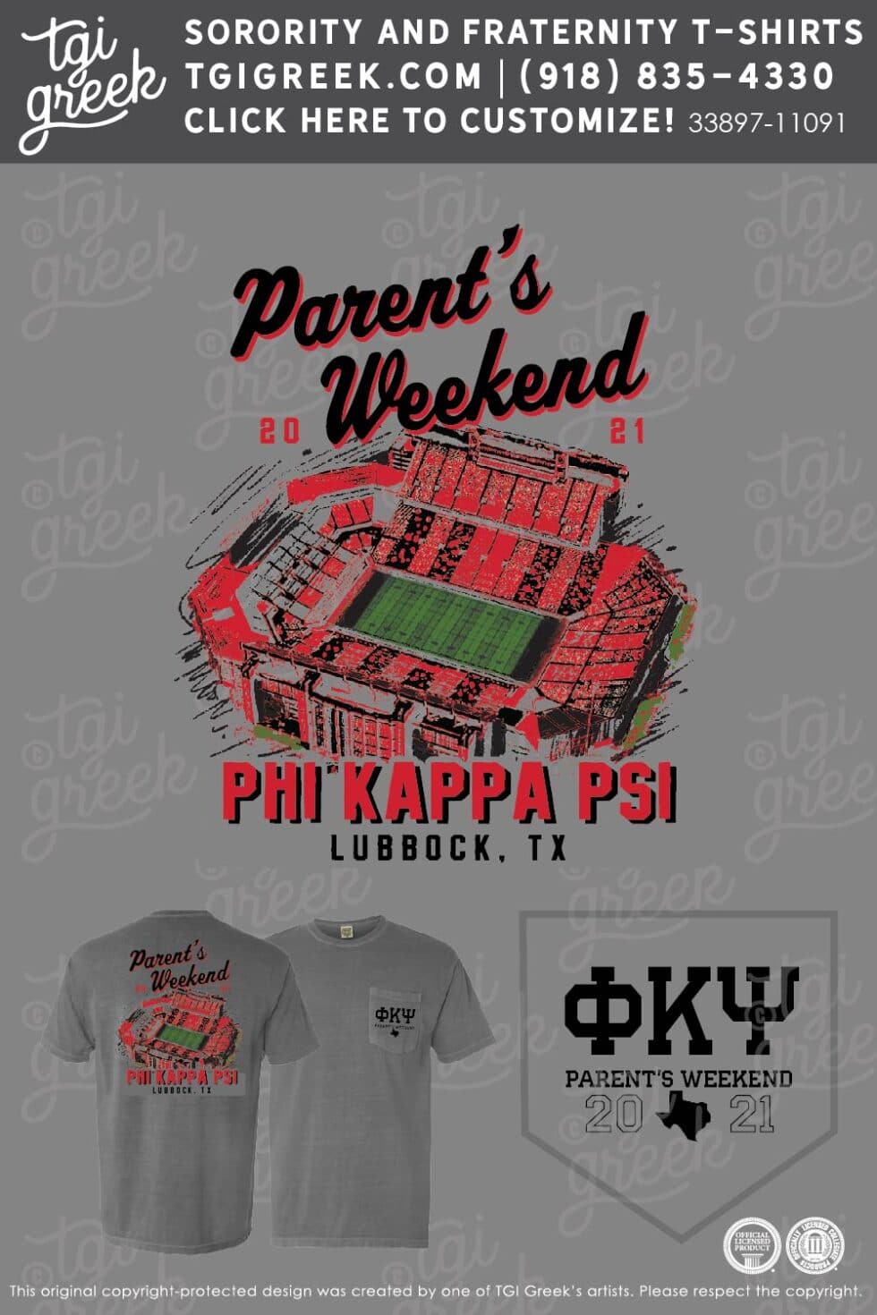 Phi Kappa Psi TX TECH Parents Weekend TGI Greek