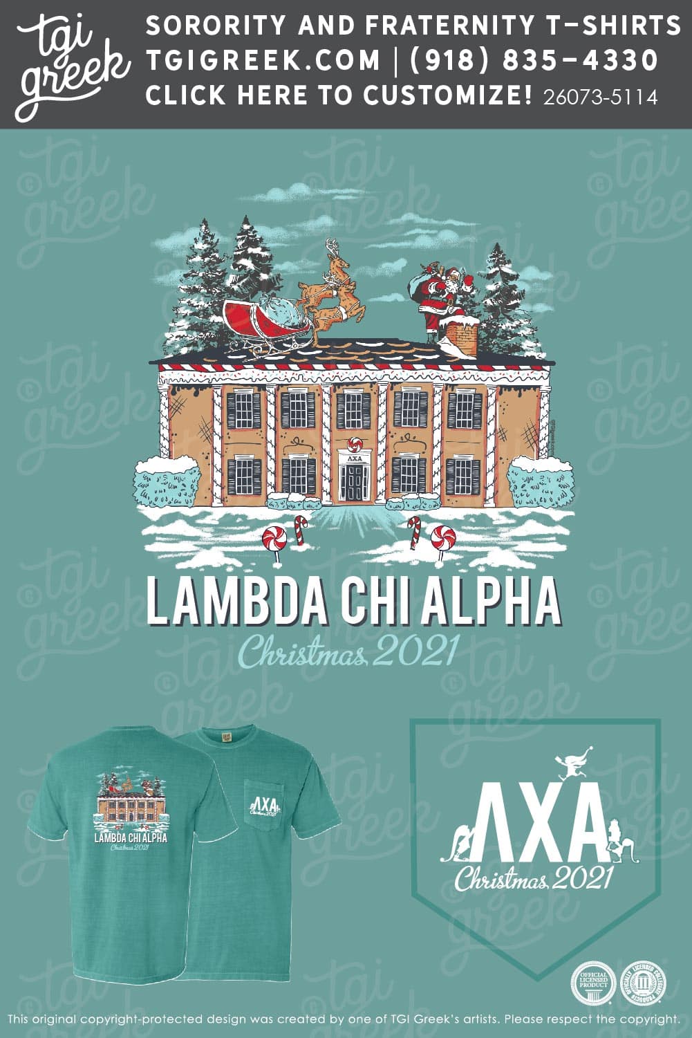 Lambda Chi Alpha - UAL Christmas House - TGI Greek