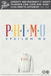 Phi Mu – OSU Colorful Sweatshirt PR