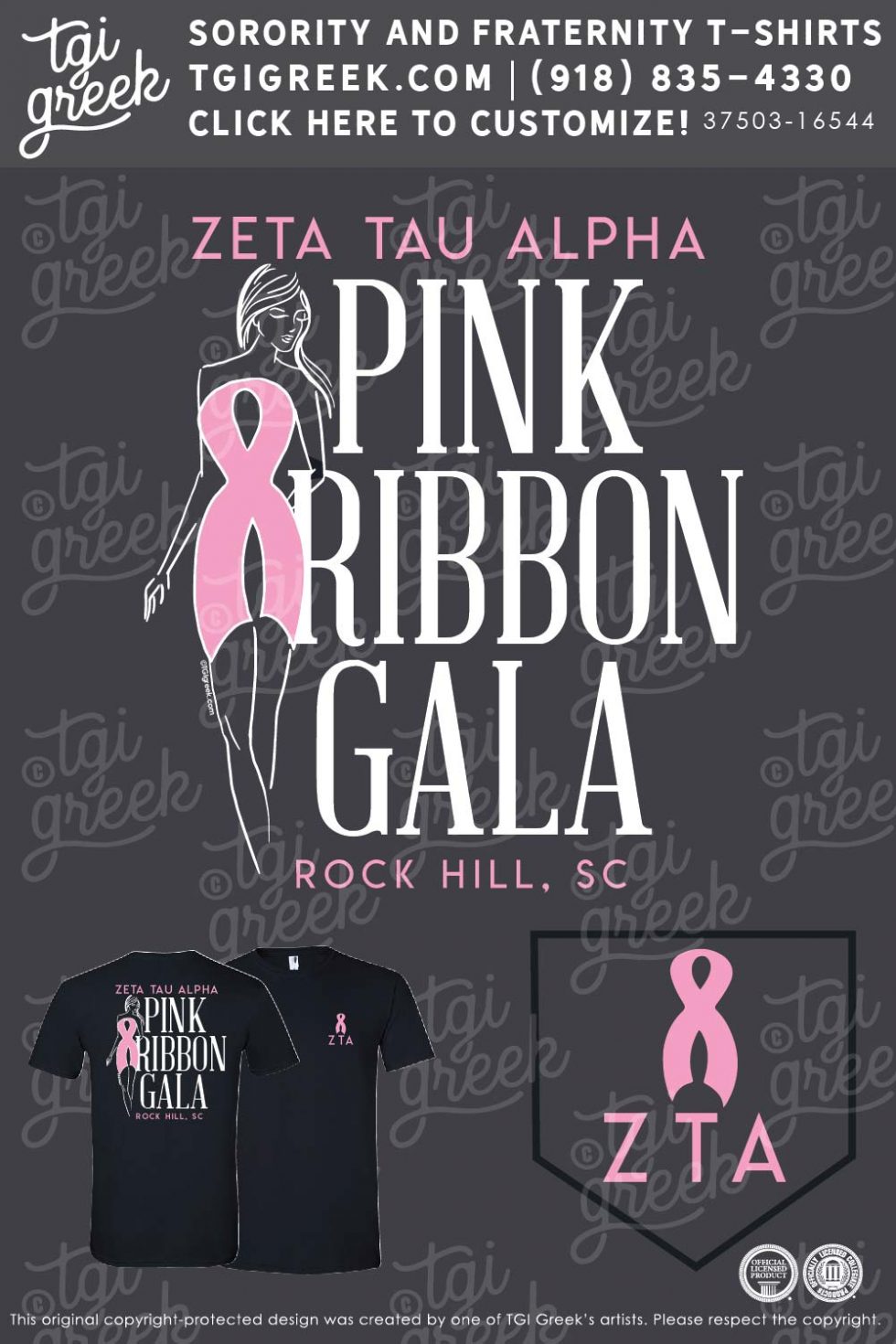 Zeta Tau Alpha - WINT Pink Ribbon Gala - TGI Greek