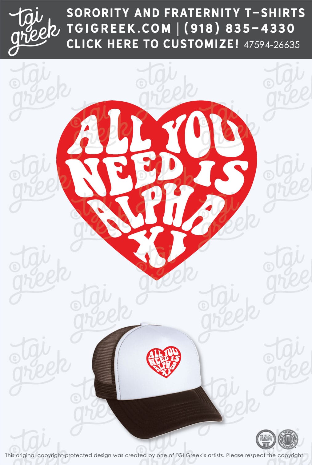 Alpha Delti Pi Trucker Hat