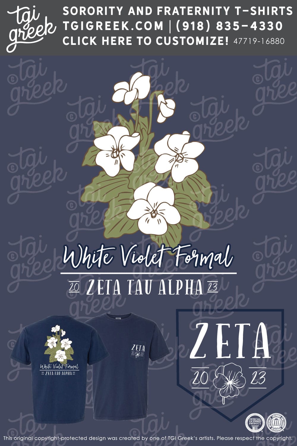 Zeta tau alpha ccl white violet formal tgi greek