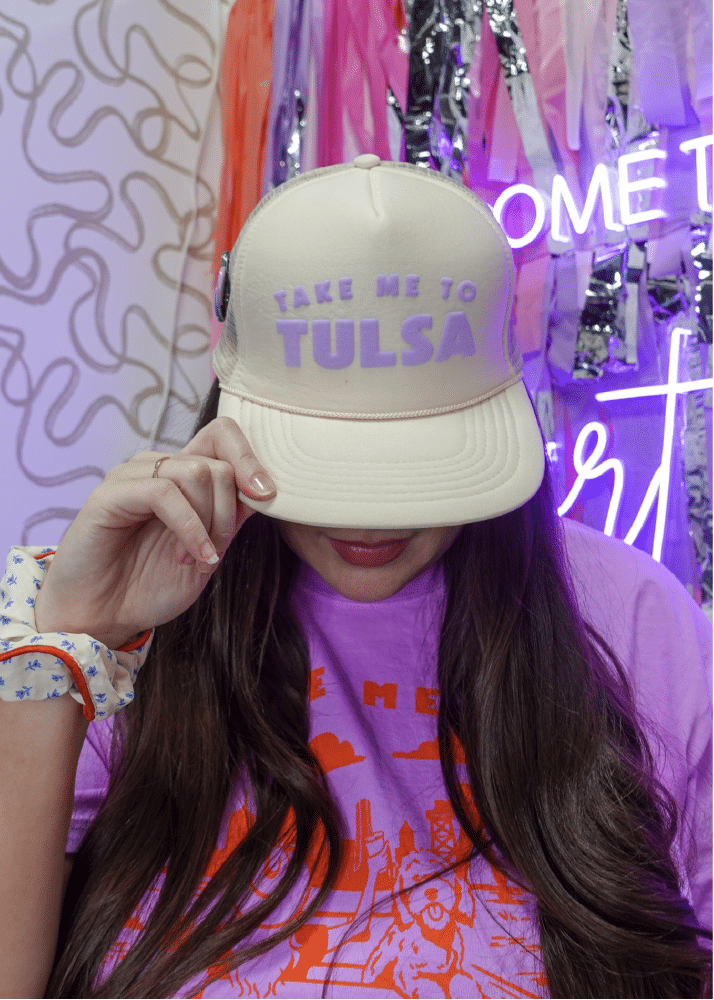 Take Me to Tulsa Trucker Hat TGI Greek