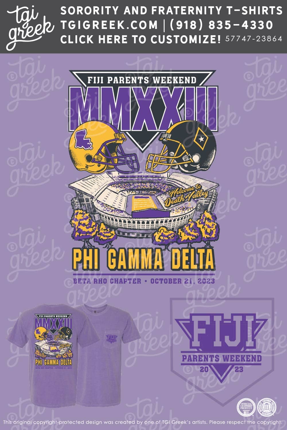 FIJI LSU Family Weekend TGI Greek