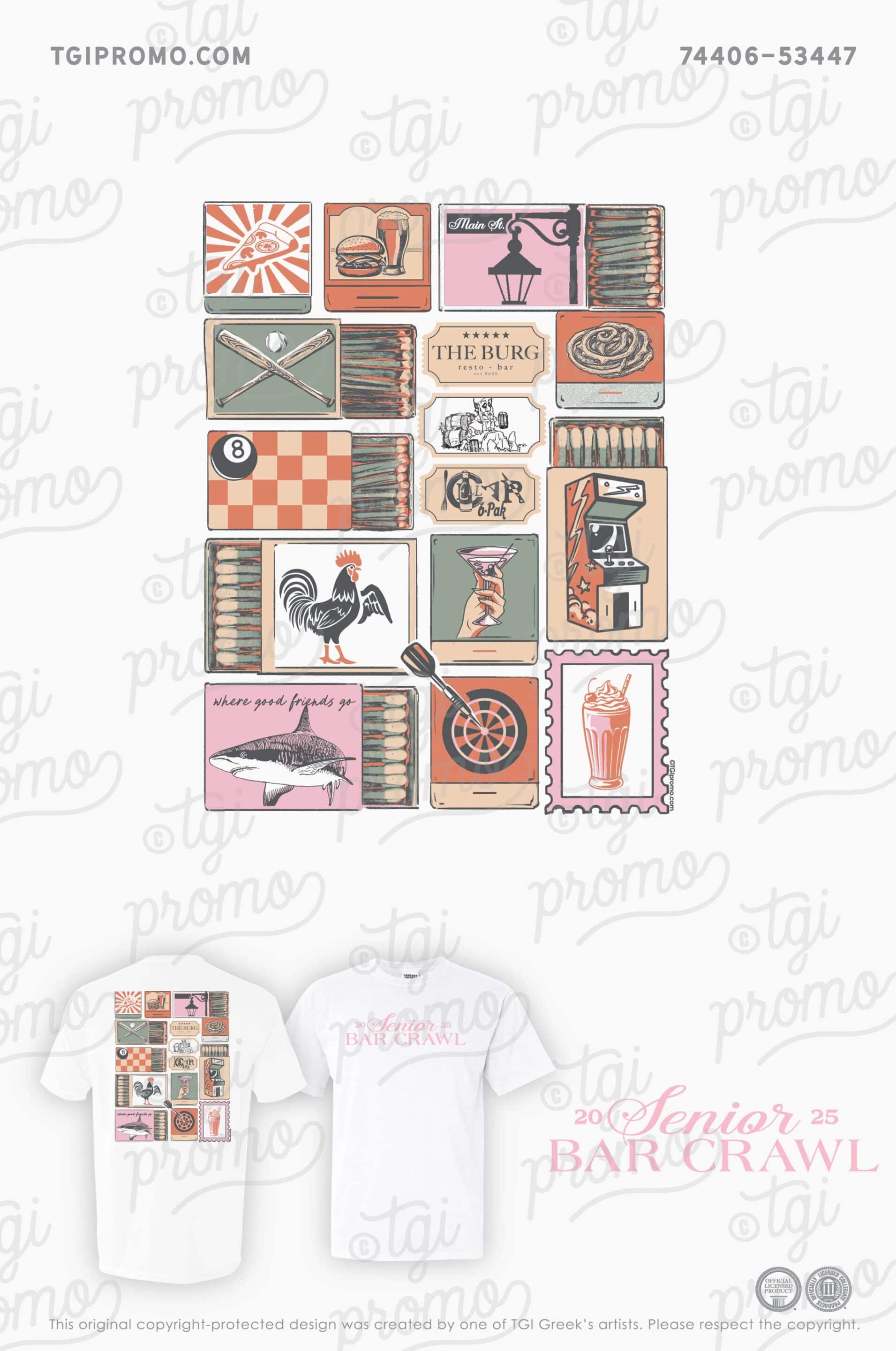 Virginia Tech Gamma Phi Beta Bar Crawl Shirt