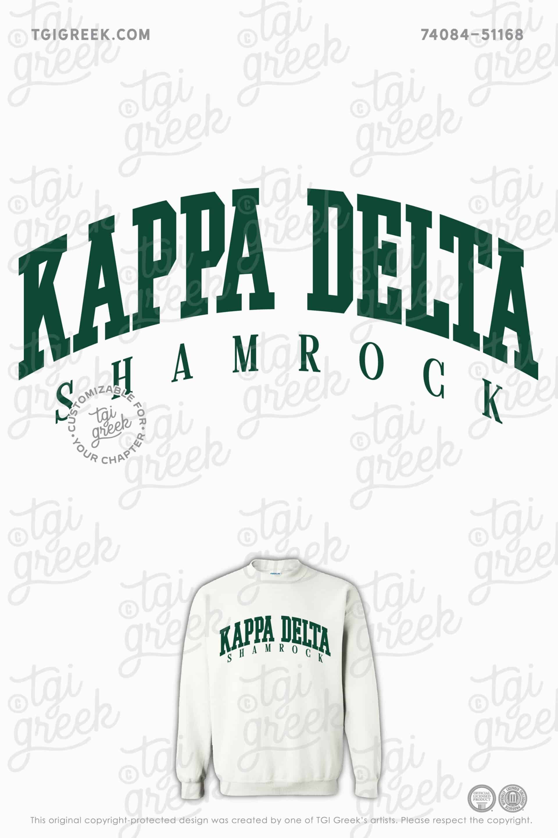 Kappa Delta Western Kentucky University Shamrock Sweatshirt