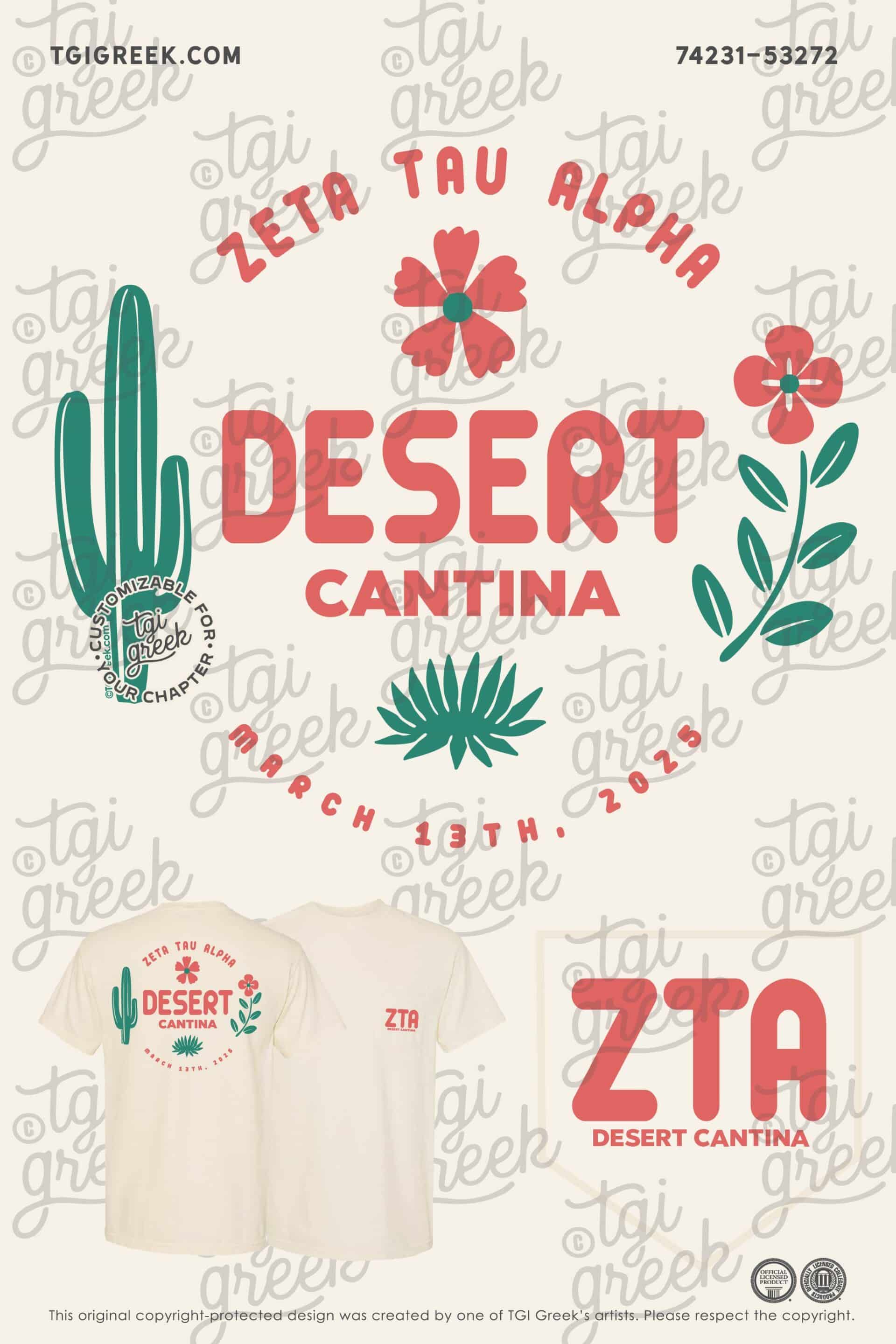 University of South Florida Date Party Desert Cantina with Cactus and Flower Design