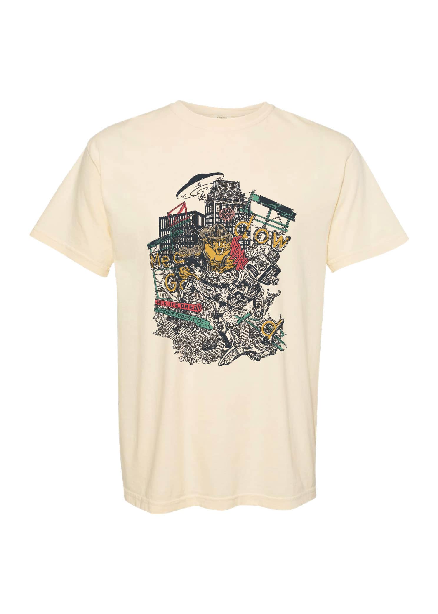 Driller VS Robot Meadow Gold Short Sleeve Tee