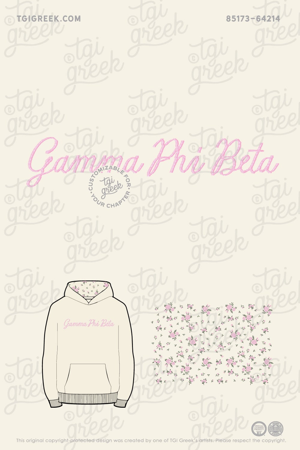 Gamma Phi Beta - PURD PR Hoodie - TGI Greek