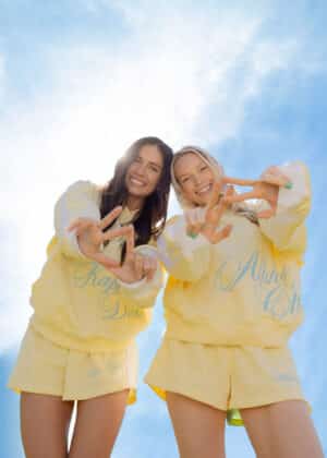 Lemon Cloud Hoodie Set