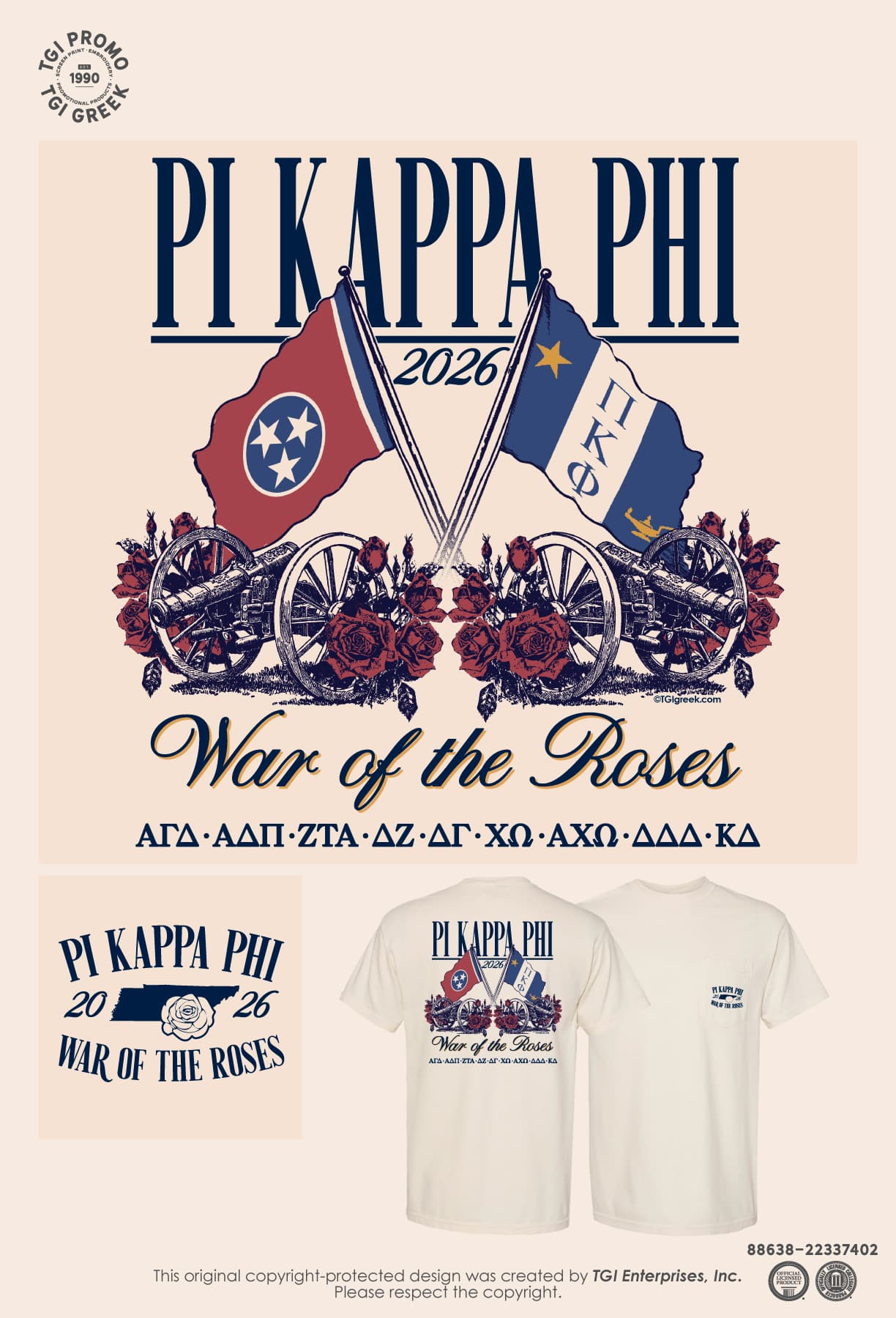 Pkp Roses Pi Kappa Phi - TENNKN War of the Roses - TGI Greek