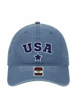 Embroidered USA Denim Hat