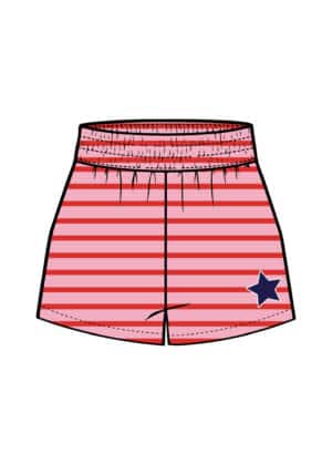 Cherry Star Stripe Shorts