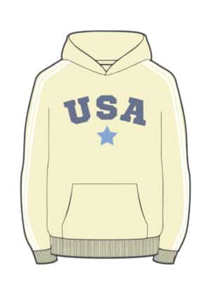 USA Lemon Cloud Hoodie